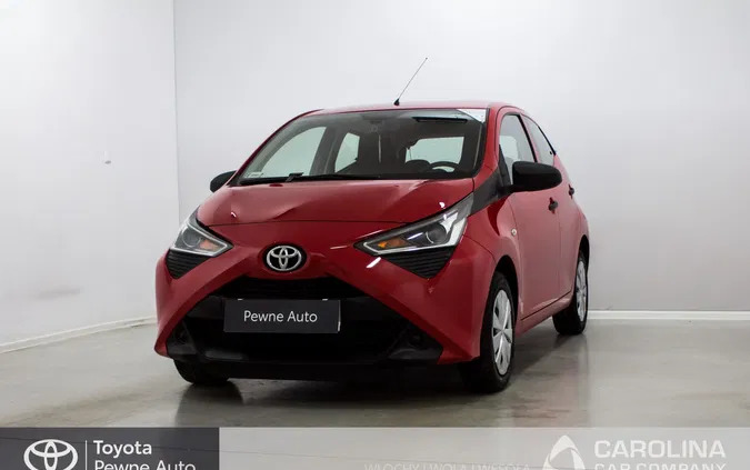 mazowieckie Toyota Aygo cena 41000 przebieg: 90158, rok produkcji 2019 z Wronki